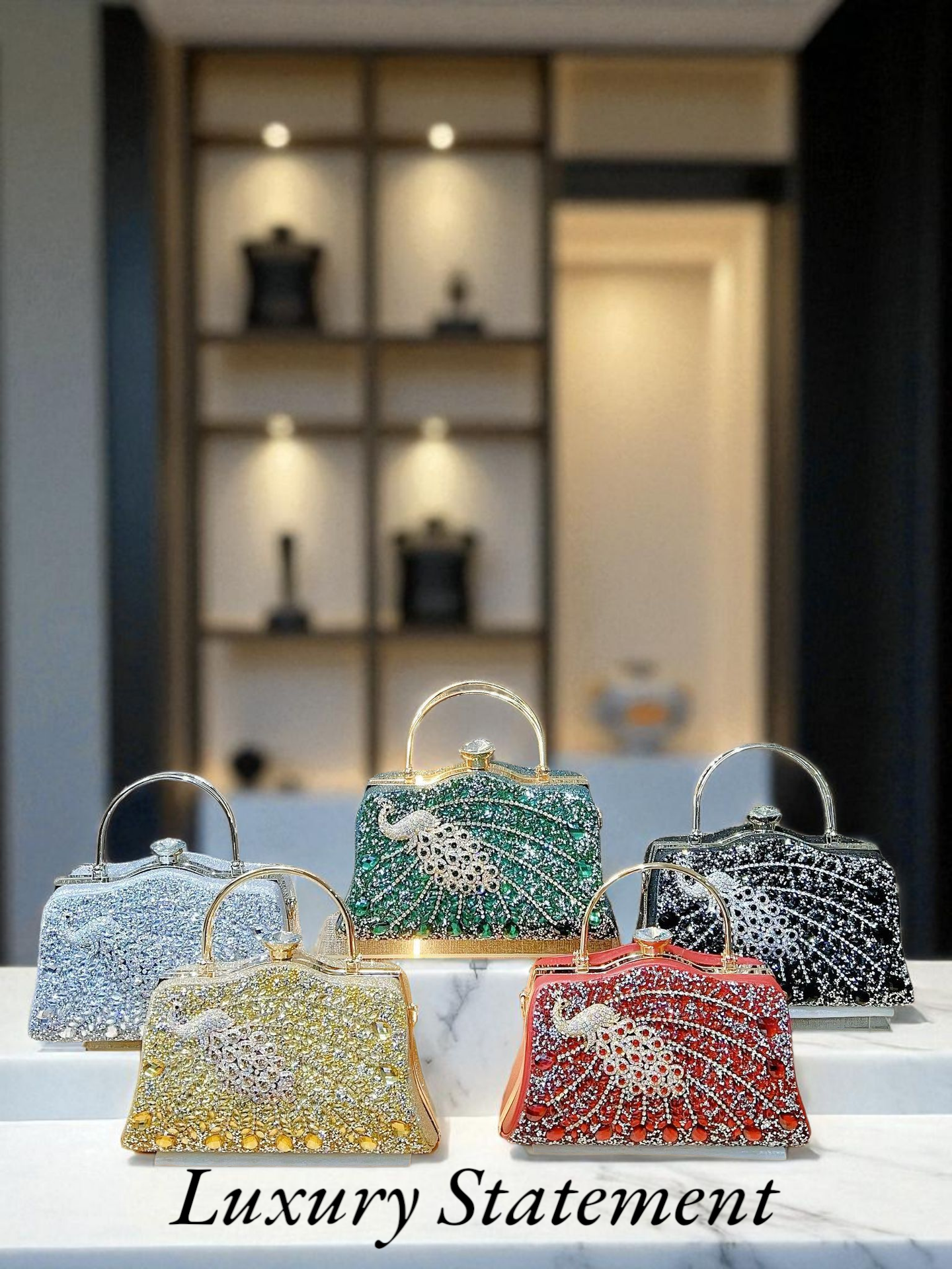 Regal Radiance Crystal Clutch