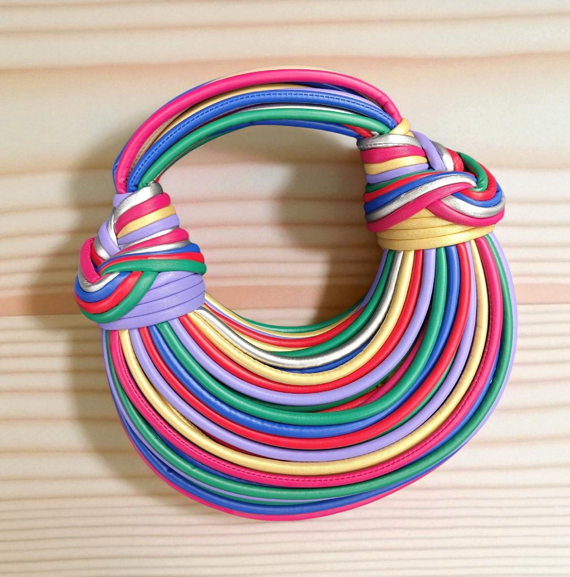 Bolso de hombro escultural Colorburst