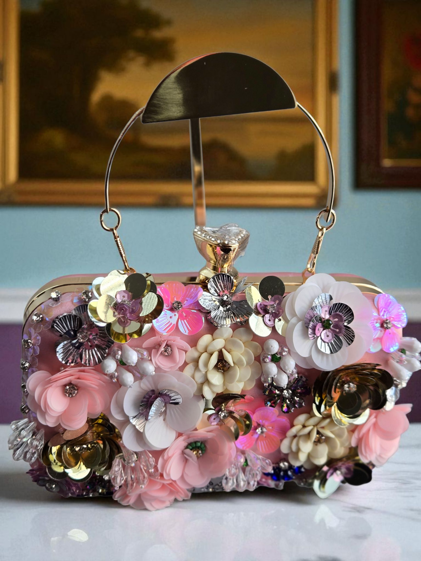 Bloom Couture Embellished Clutch