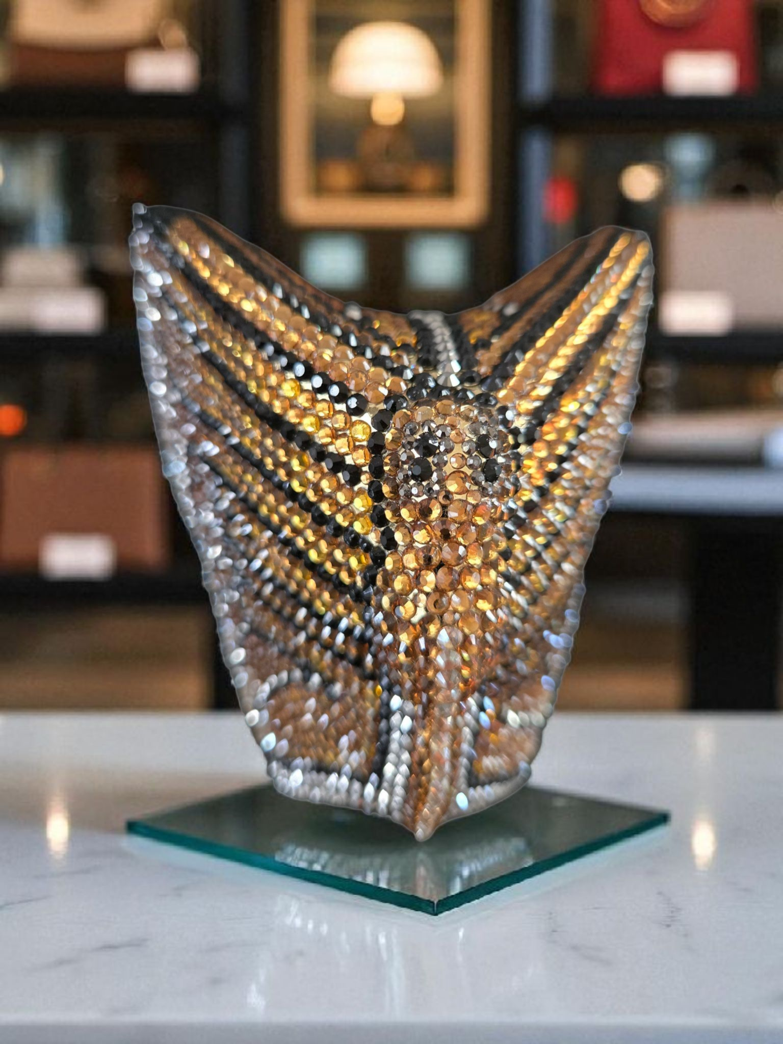 Crystal Butterfly Wing Clutch – Luxury Multicolor Statement Bag