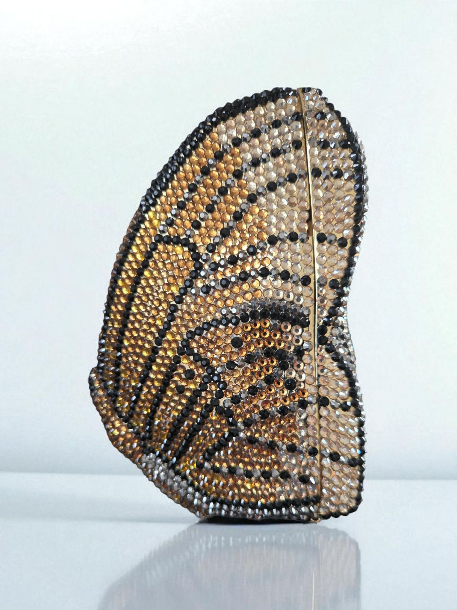 Crystal Butterfly Wing Clutch – Luxury Multicolor Statement Bag