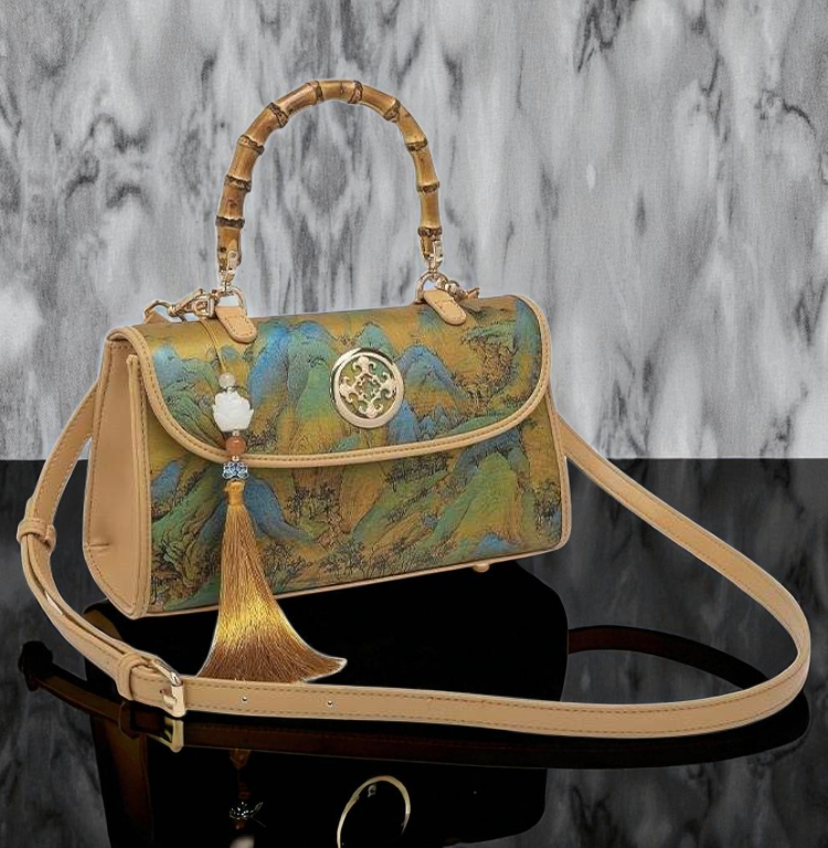 Imperial Brushstroke Bamboo Bag
