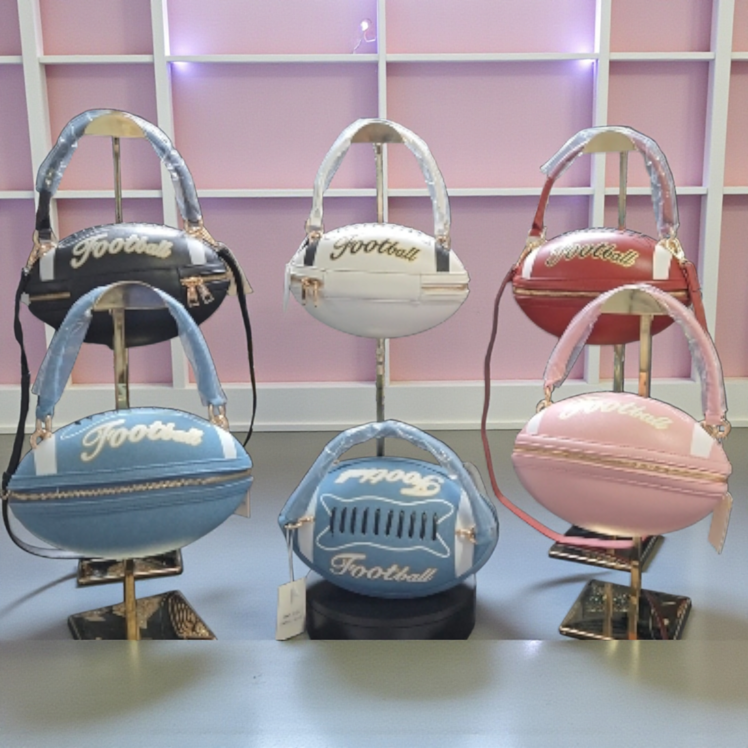 Football Crossbody Handbag – Playful Luxury Statement Bag