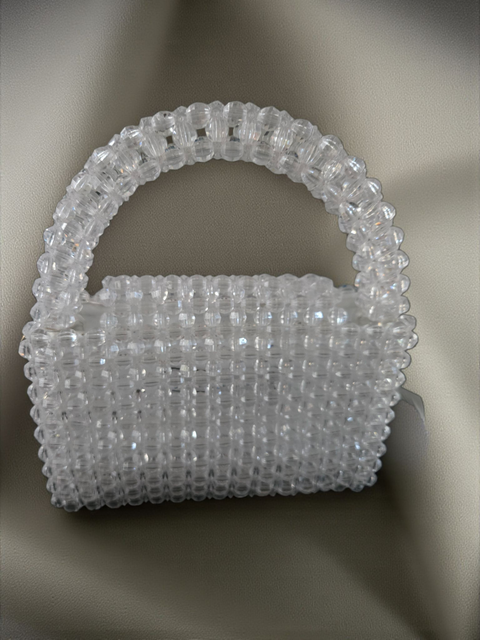 Gidi Vibes Beaded Feather Handbag – Luxury Statement Bag White