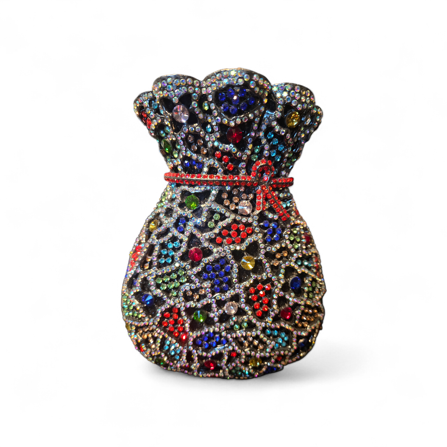 Couture Gown Crystal Clutch – Dress-Shaped Evening Bag