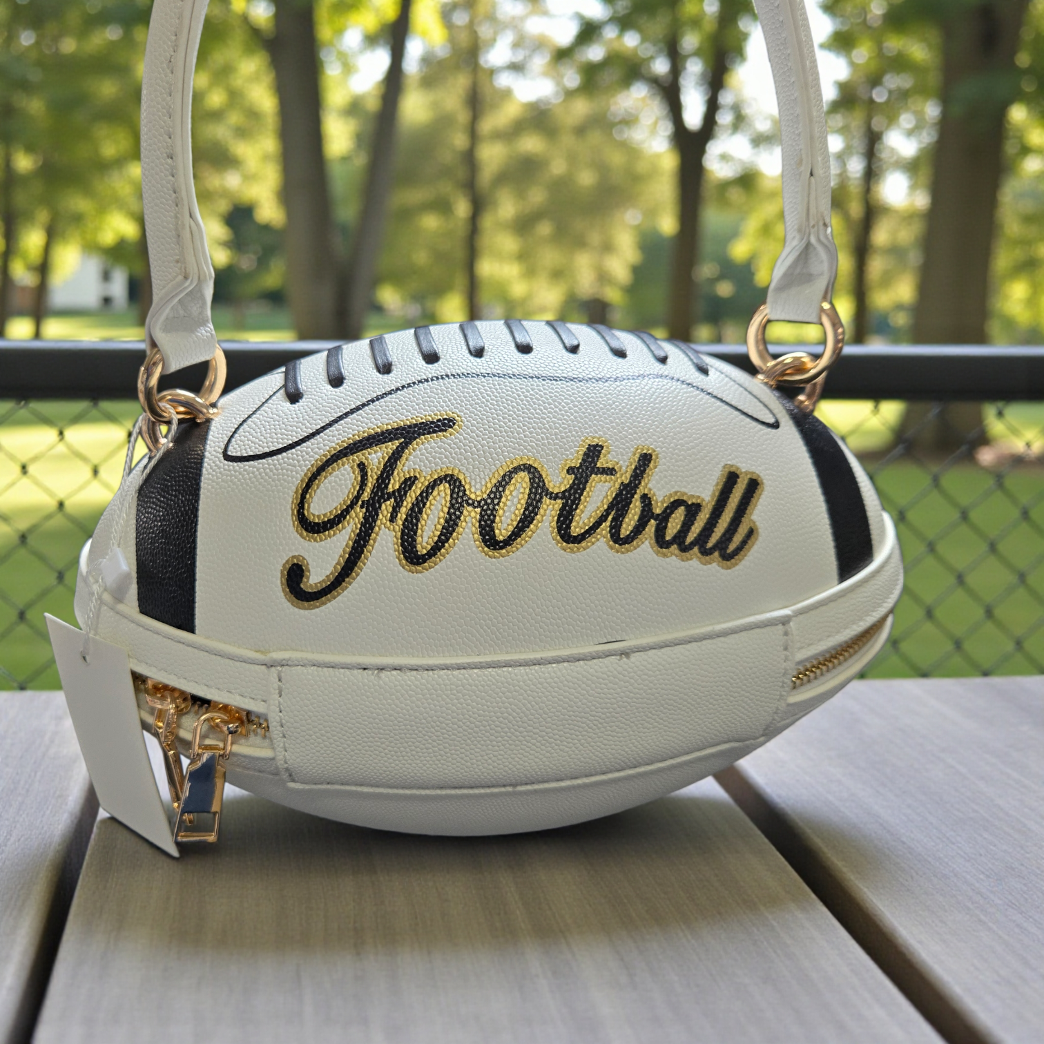 Football Crossbody Handbag – Playful Luxury Statement Bag