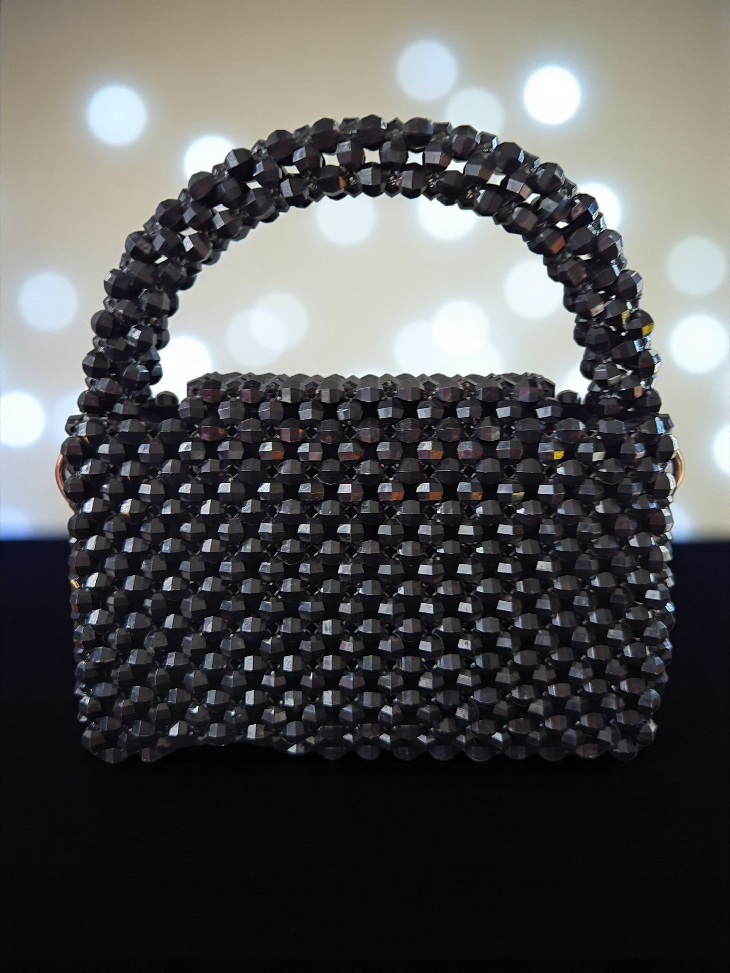 Gidi Vibes Beaded Feather Handbag – Luxury Statement Bag Black