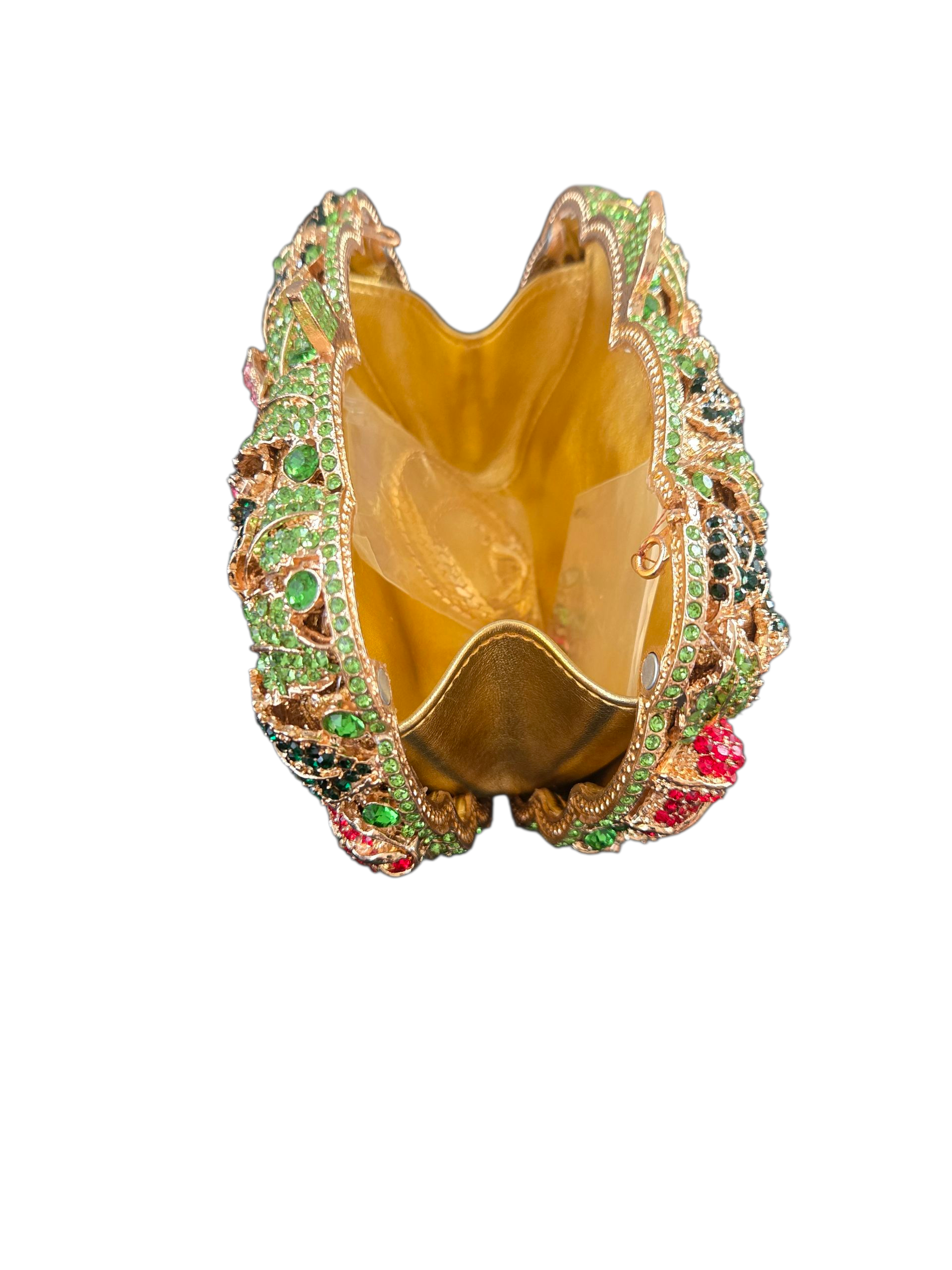 Crystal Rose Evening Clutch – Luxury Floral Rhinestone Bag Multicolor