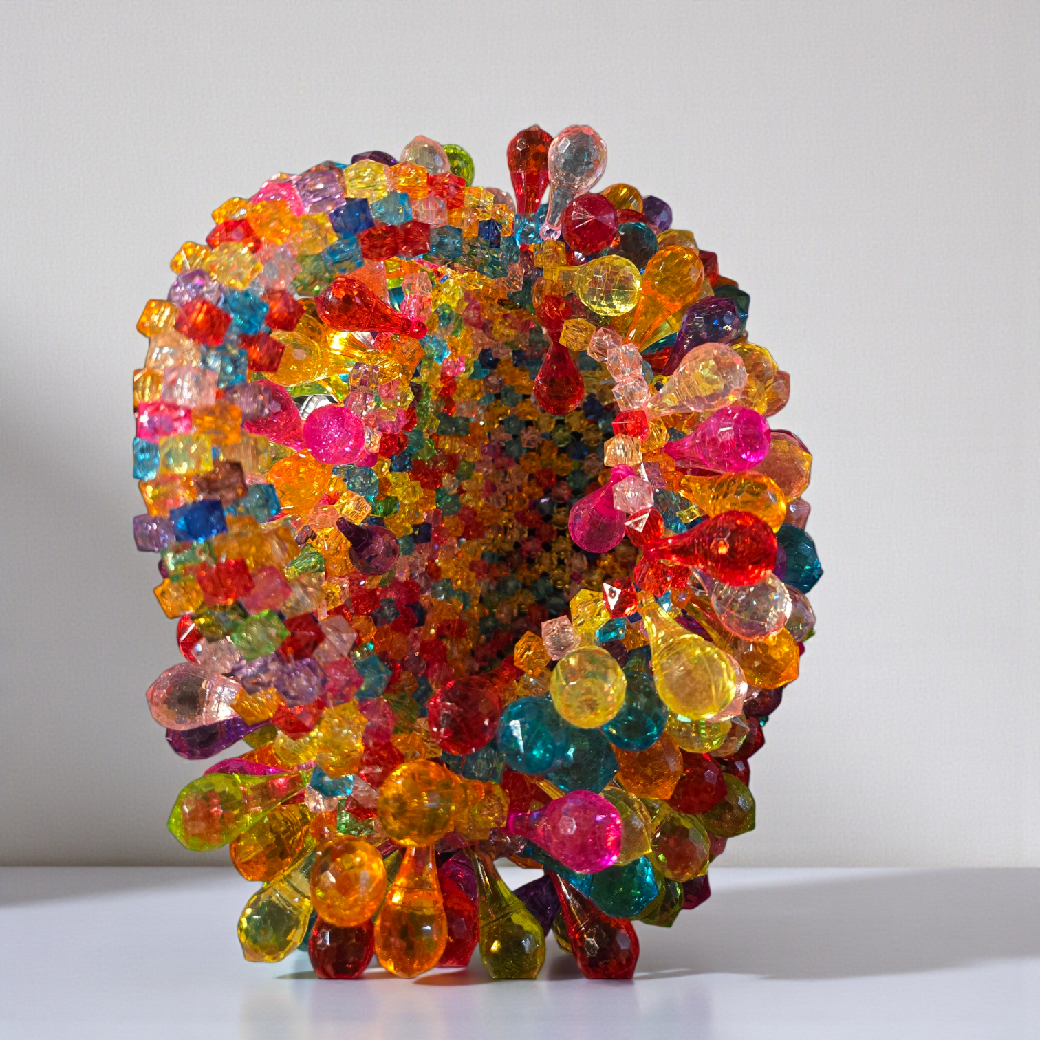 Prismatic Jewel Crystal Mini Bag – Multicolor Beaded Statement Handbag