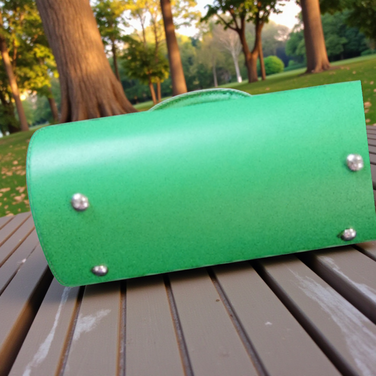 Emerald Box Top-Handle Handbag – Modern Structured Mini Purse