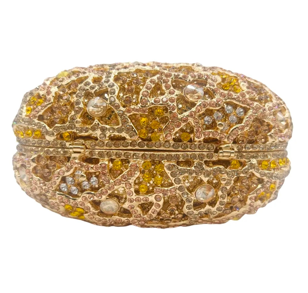 Couture Gown Crystal Clutch – Dress-Shaped Evening Bag