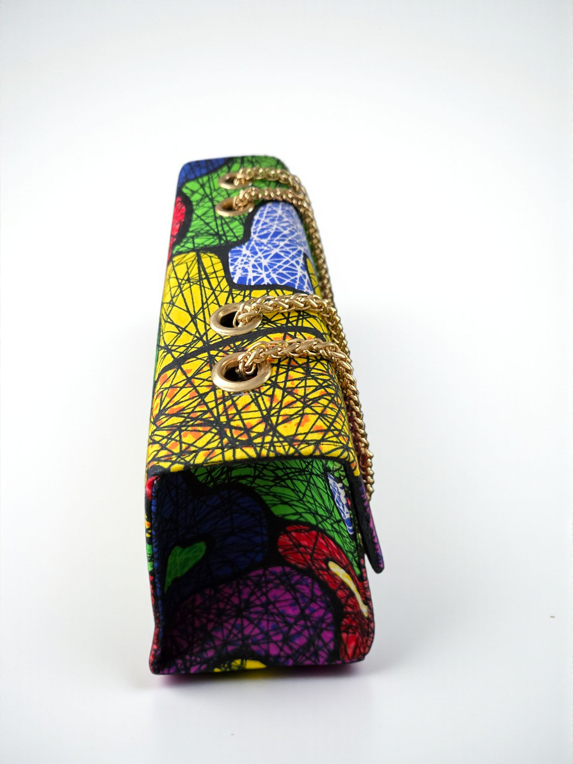 Bolso de mano con estampado Ankara de Gidi Vibes – Colorido bolso de herencia africana