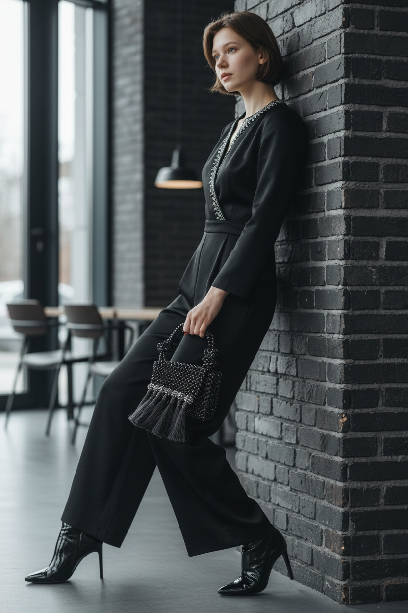 Aurora Tassel Beaded Mini Handbag – Handcrafted Statement Purse