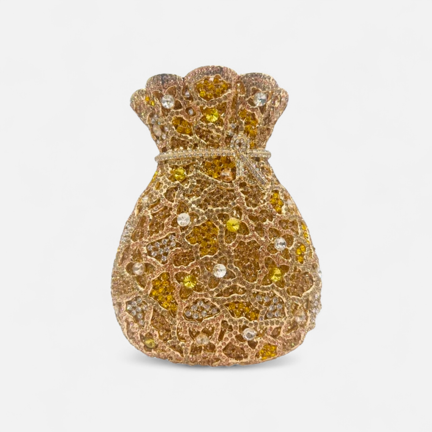 Couture Gown Crystal Clutch – Dress-Shaped Evening Bag