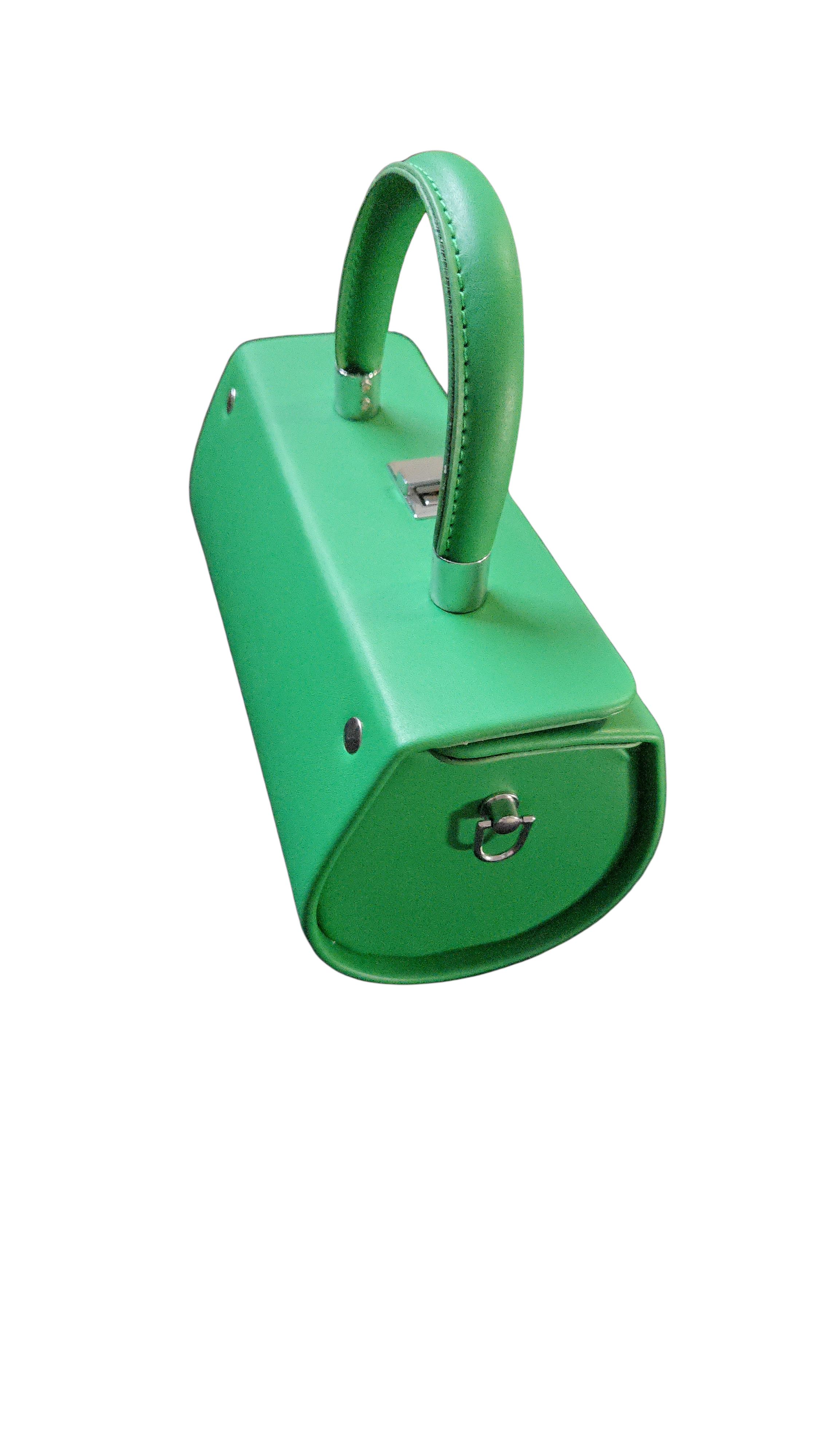 Emerald Box Top-Handle Handbag – Modern Structured Mini Purse