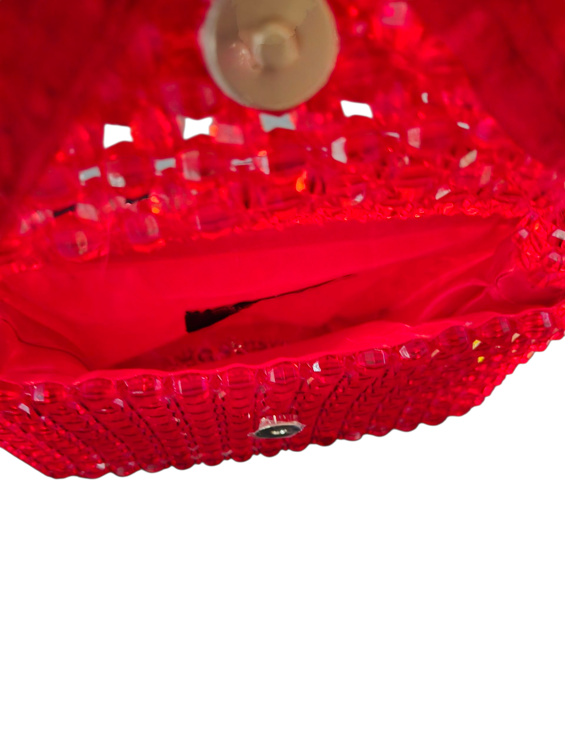 Gidi Vibes Beaded Feather Handbag – Luxury Statement Bag Red