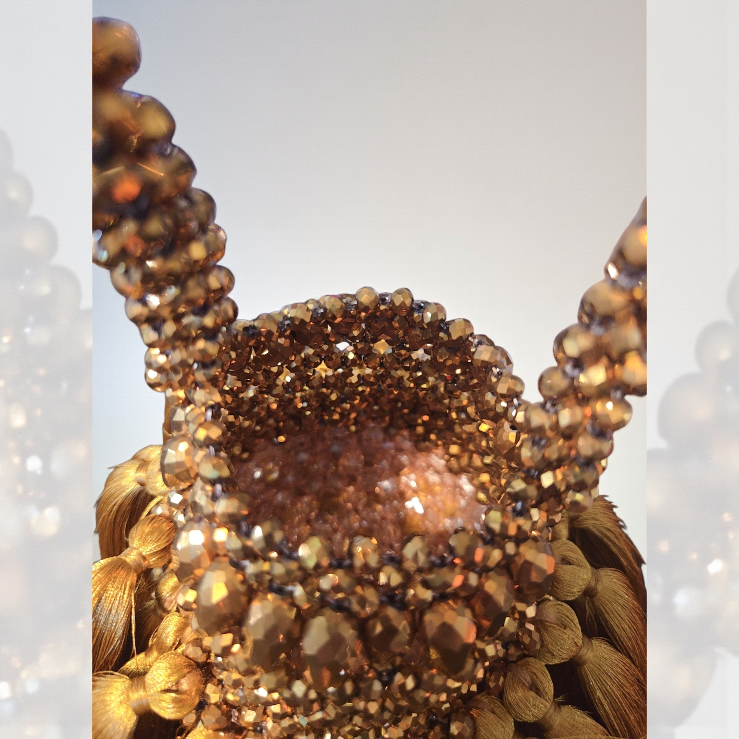 Celeste Tassel Beaded Bucket Bag – Handcrafted Luxury Statement Handbag