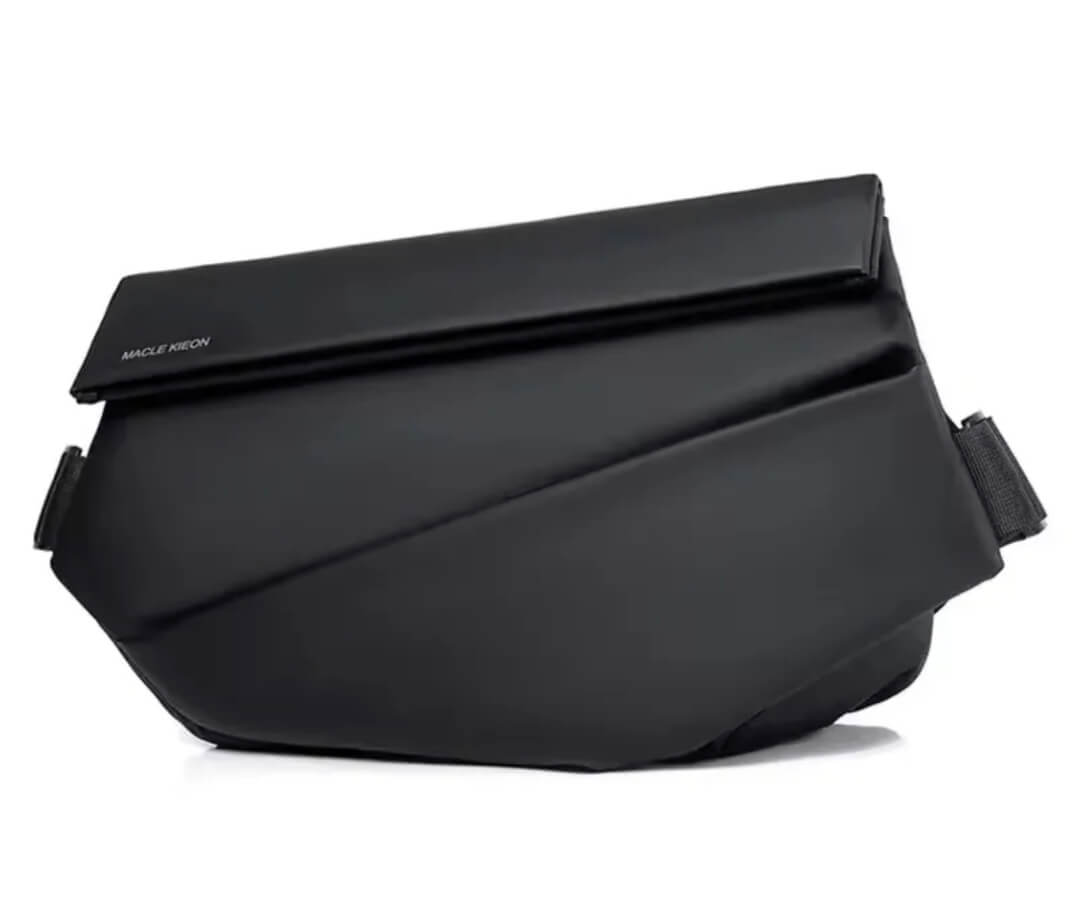 Men’s Waterproof Crossbody Sling Bag – Multi-Angle Design (Black)