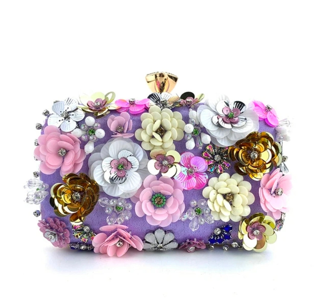 Bloom Couture Embellished Clutch