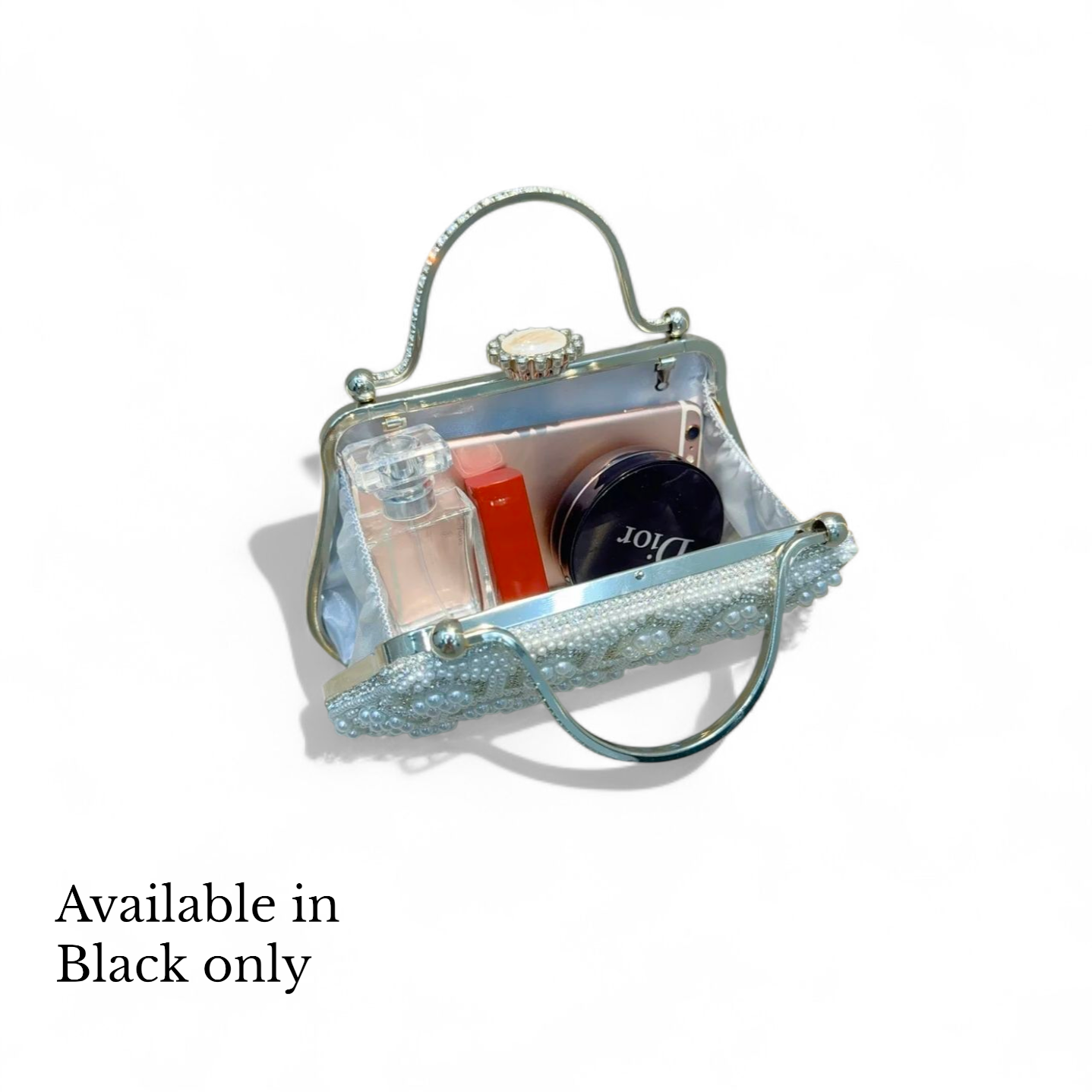 Midnight Petals Luxe Clutch