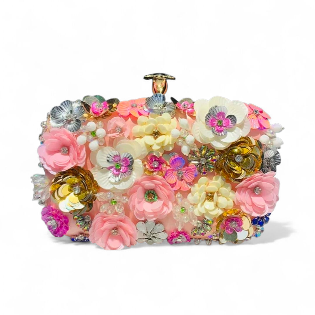 Bolso de mano adornado Bloom Couture