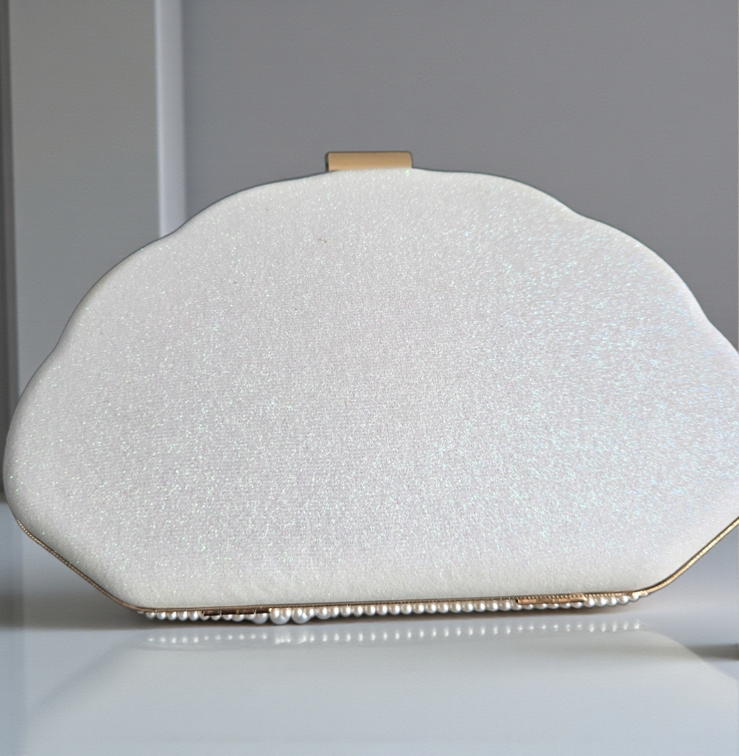 Pearl Petal Elegance Clutch
