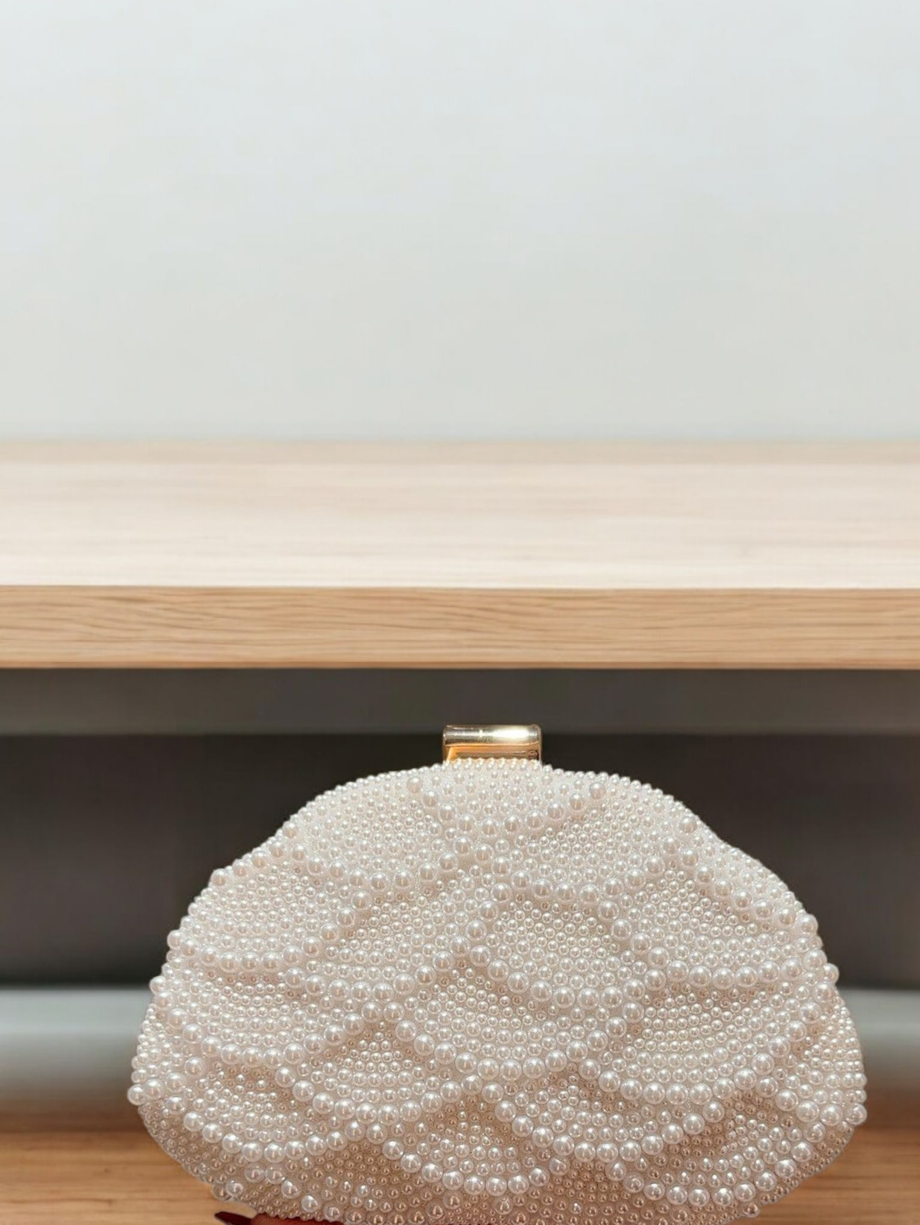 Pearl Petal Elegance Clutch