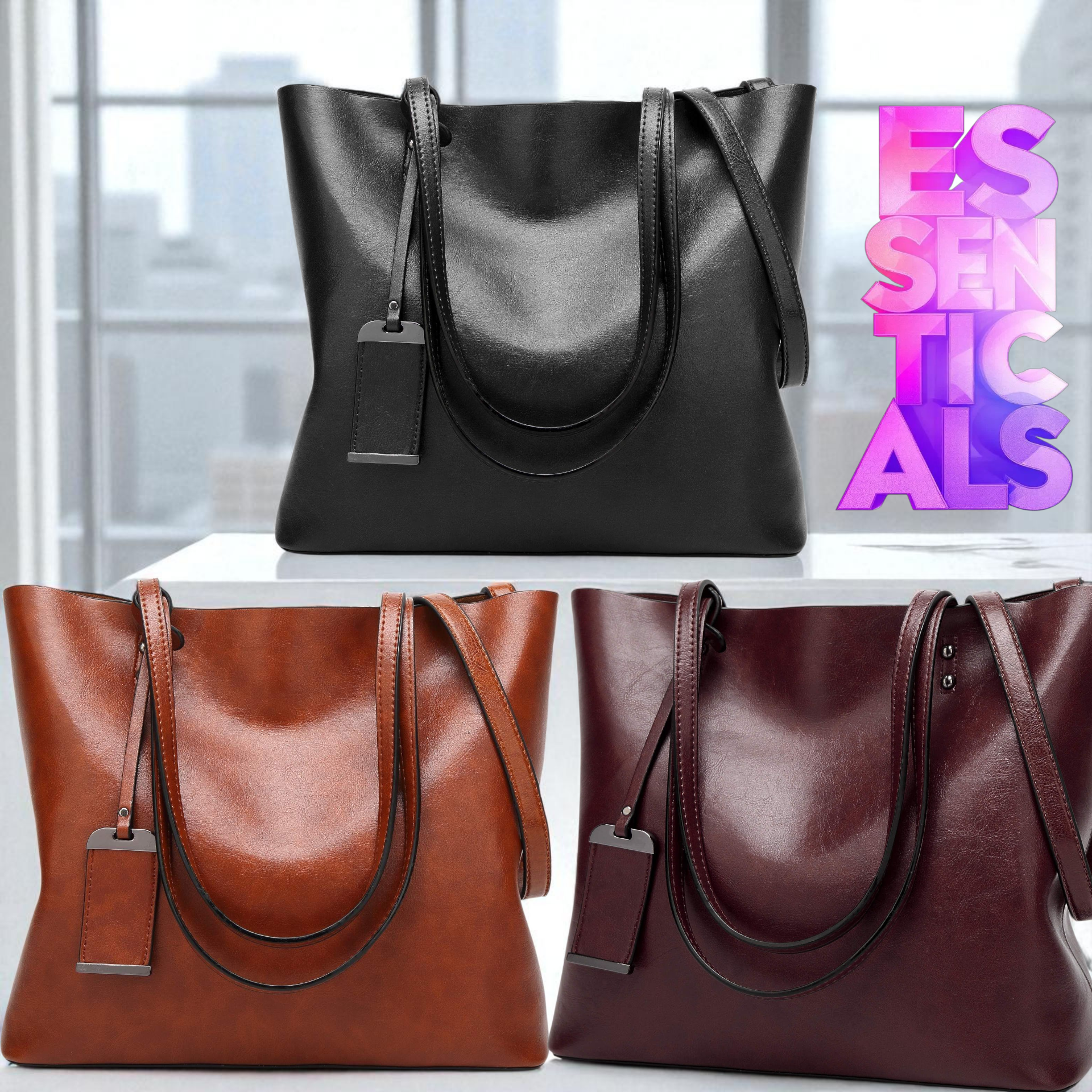 Urban Essential Leather Tote