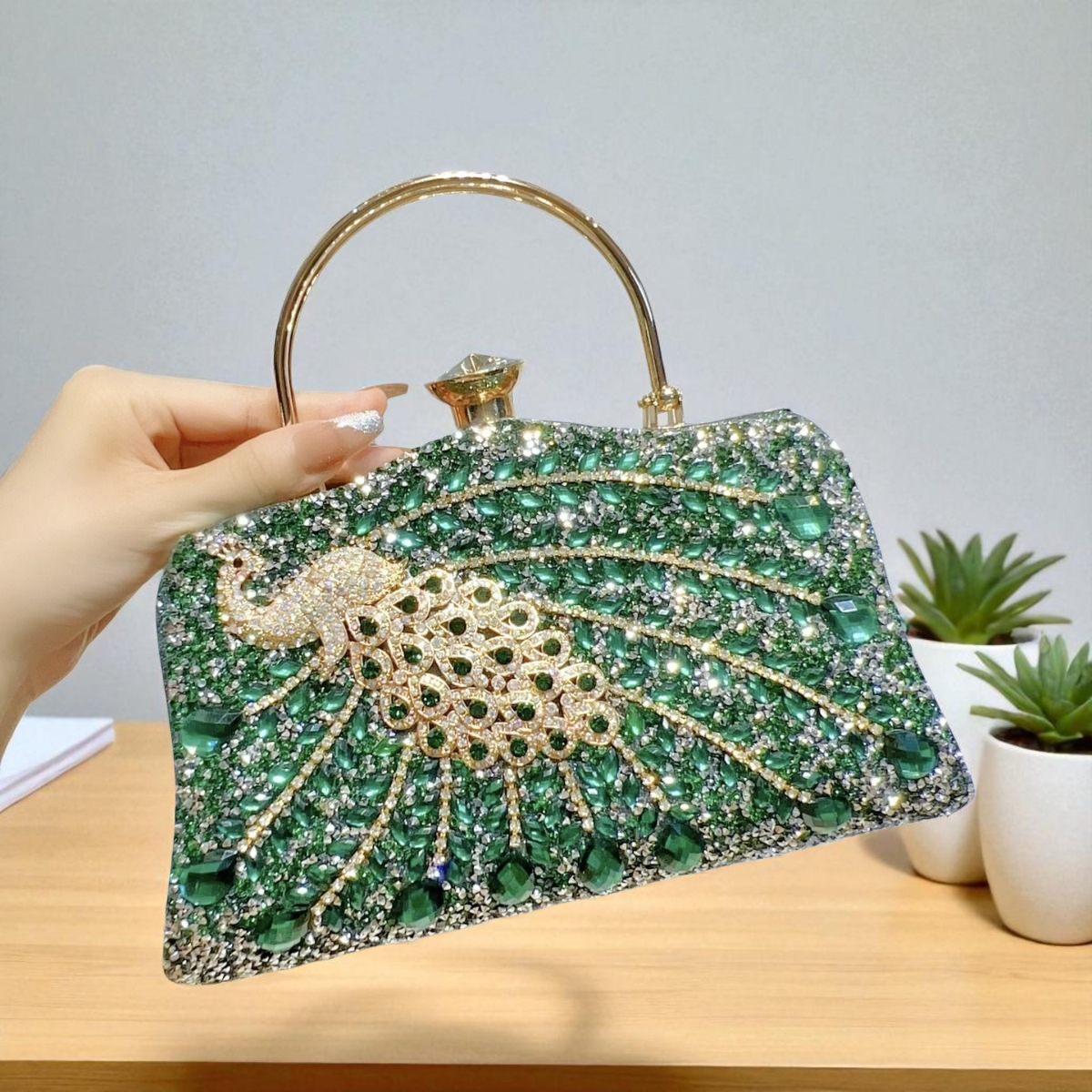 Bolso de mano Regal Radiance de cristal