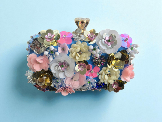 Bloom Couture Embellished Clutch