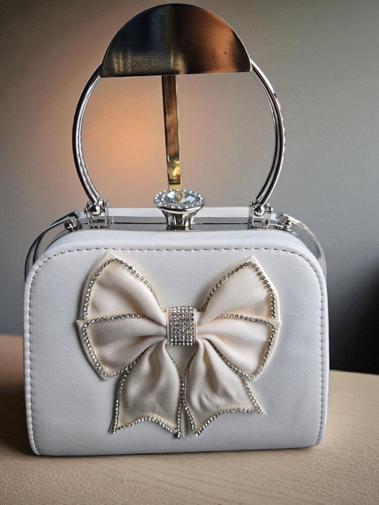 Diamond Bow Grace Clutch
