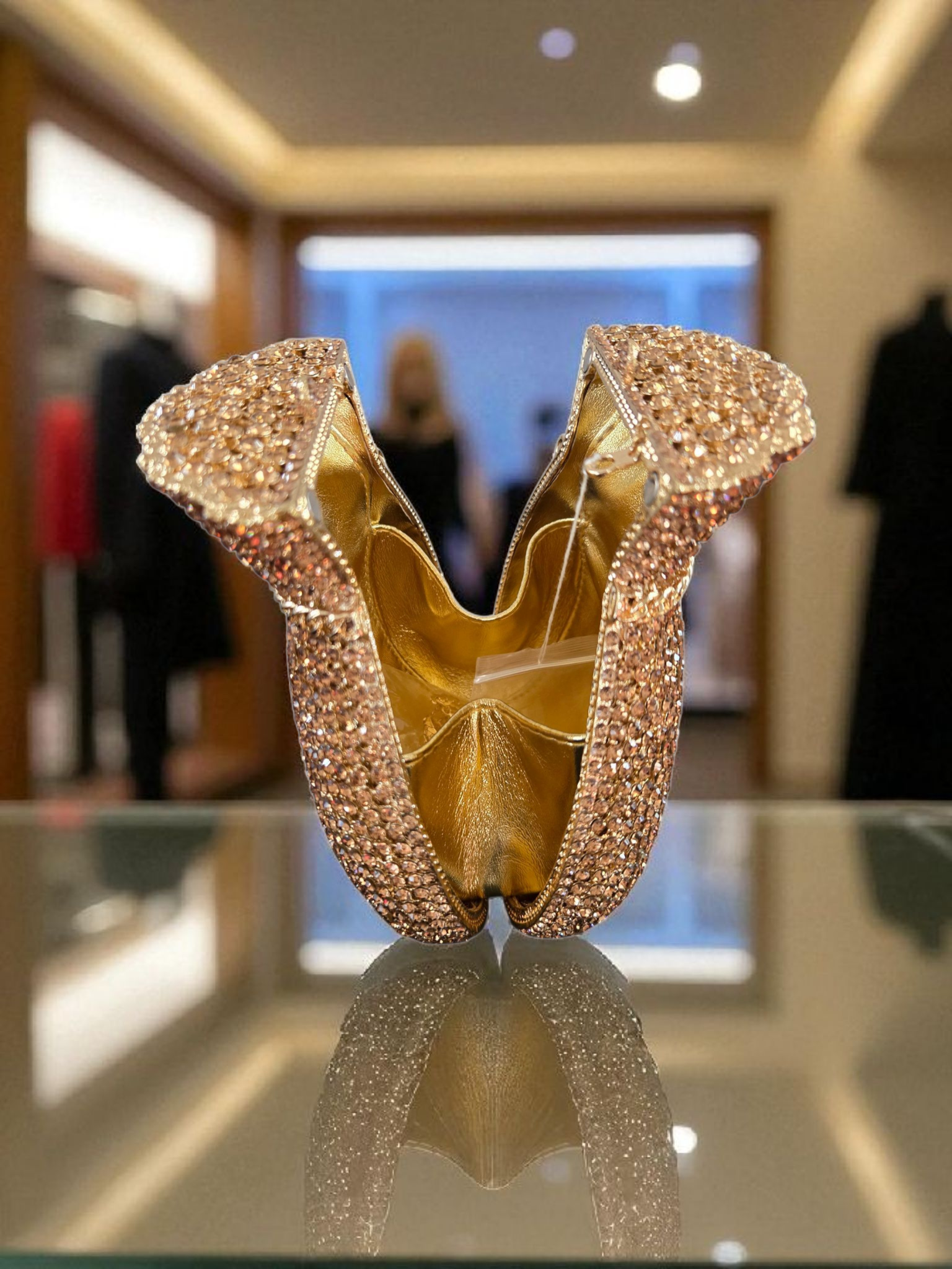 Crystal Money Bag Clutch – Luxury Statement Purse (Silver, Gold)