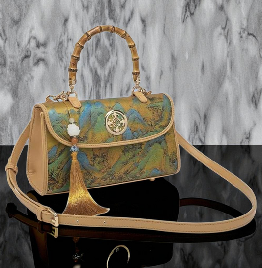 Imperial Brushstroke Bamboo Bag