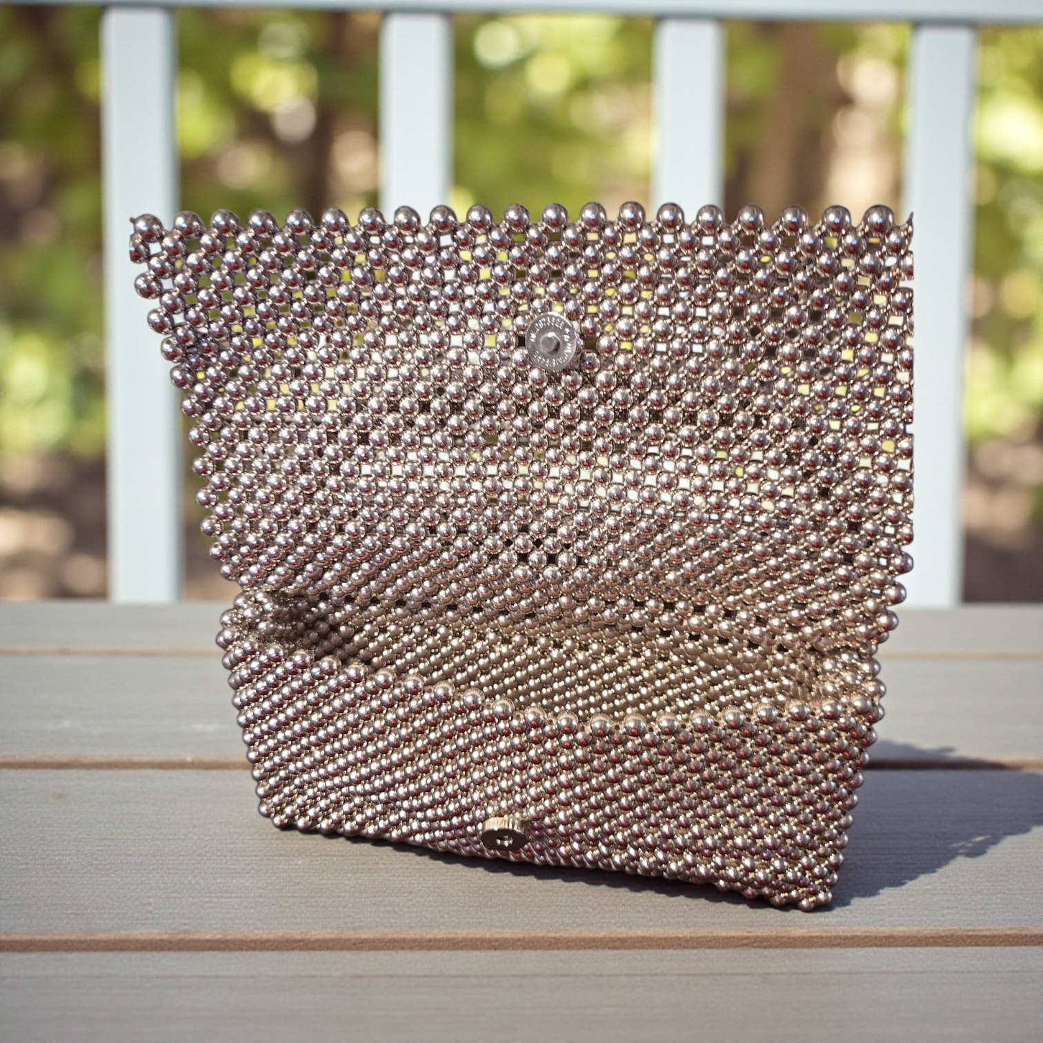 Pearl Essence Beaded Top-Handle Clutch | Luxury Evening Bag by House of GVHD