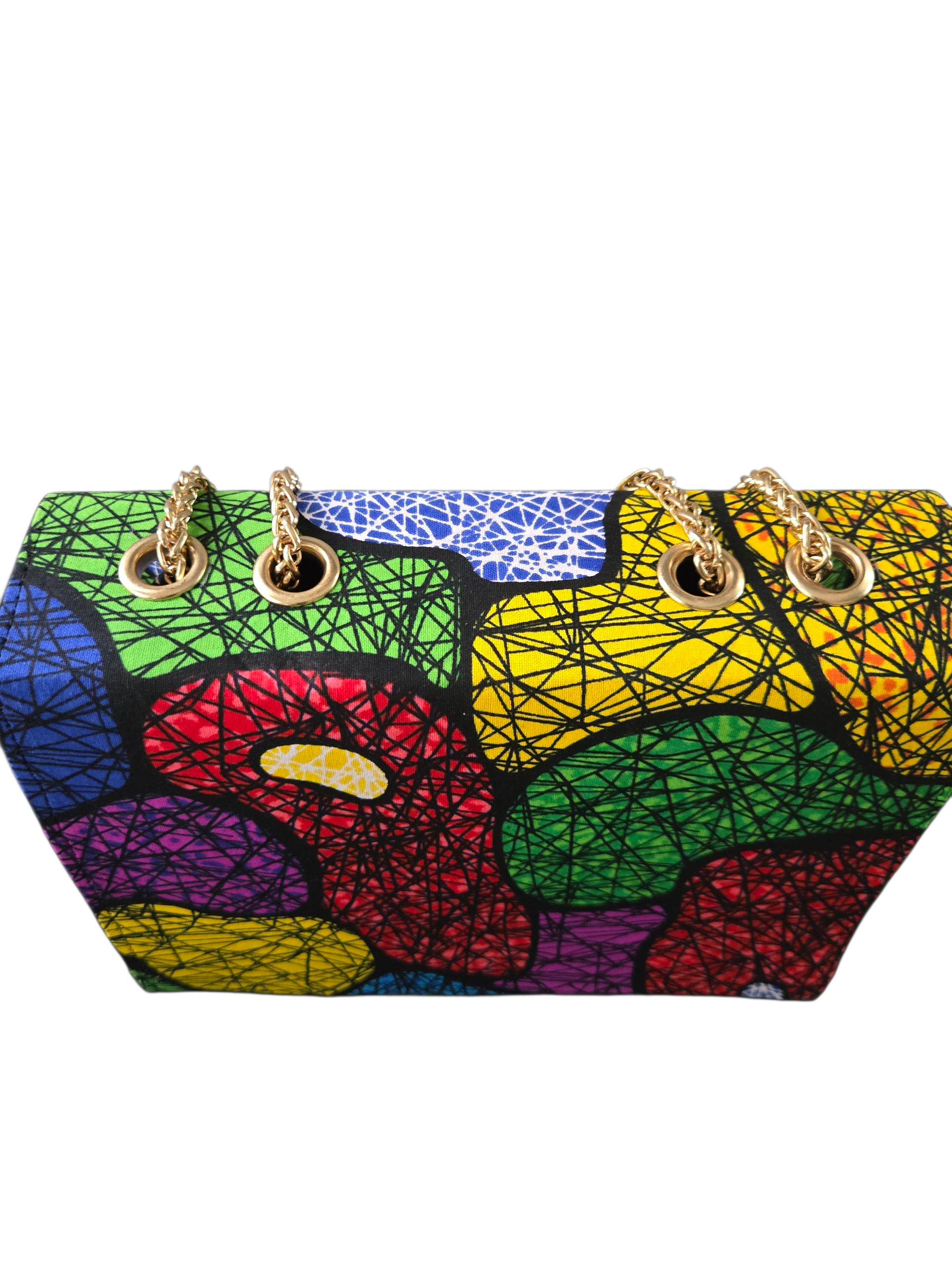 Gidi Vibes Ankara Print Clutch – Colorful African Heritage Bag