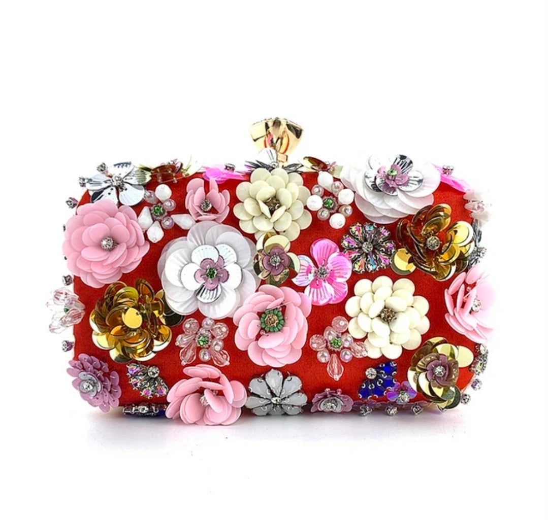 Bloom Couture Embellished Clutch
