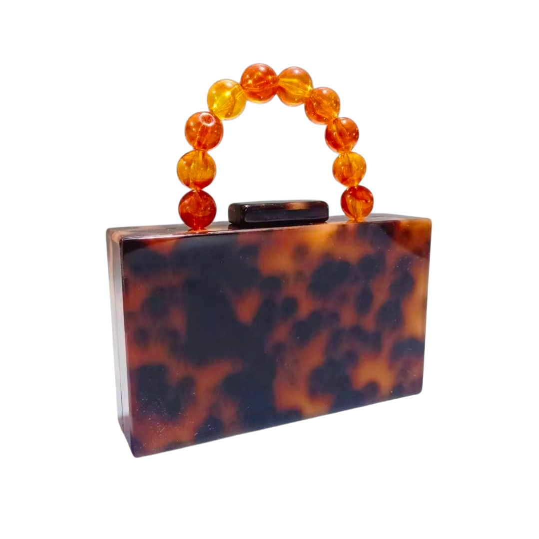Amber Luxe Box Clutch