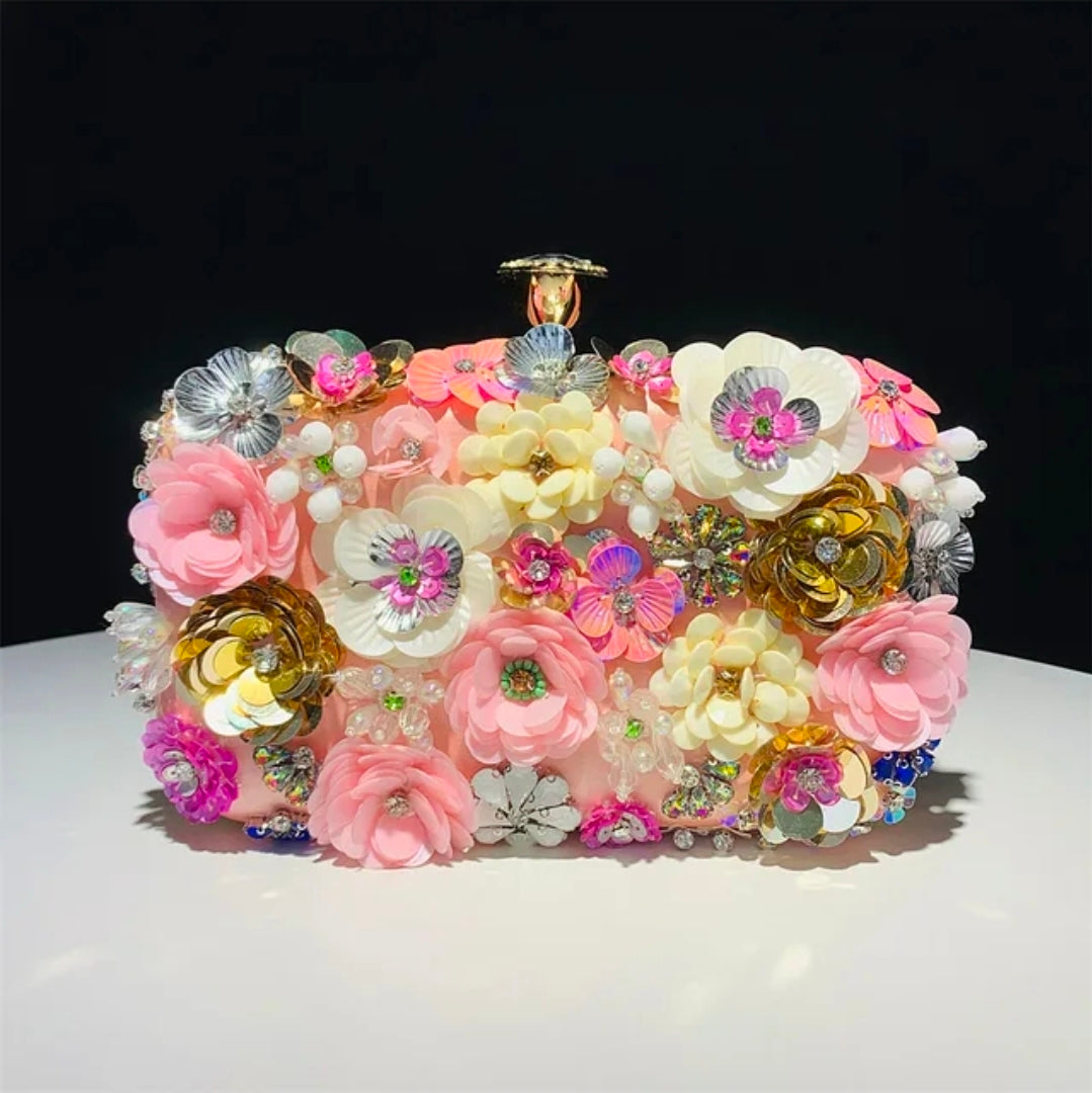 Bolso de mano adornado Bloom Couture