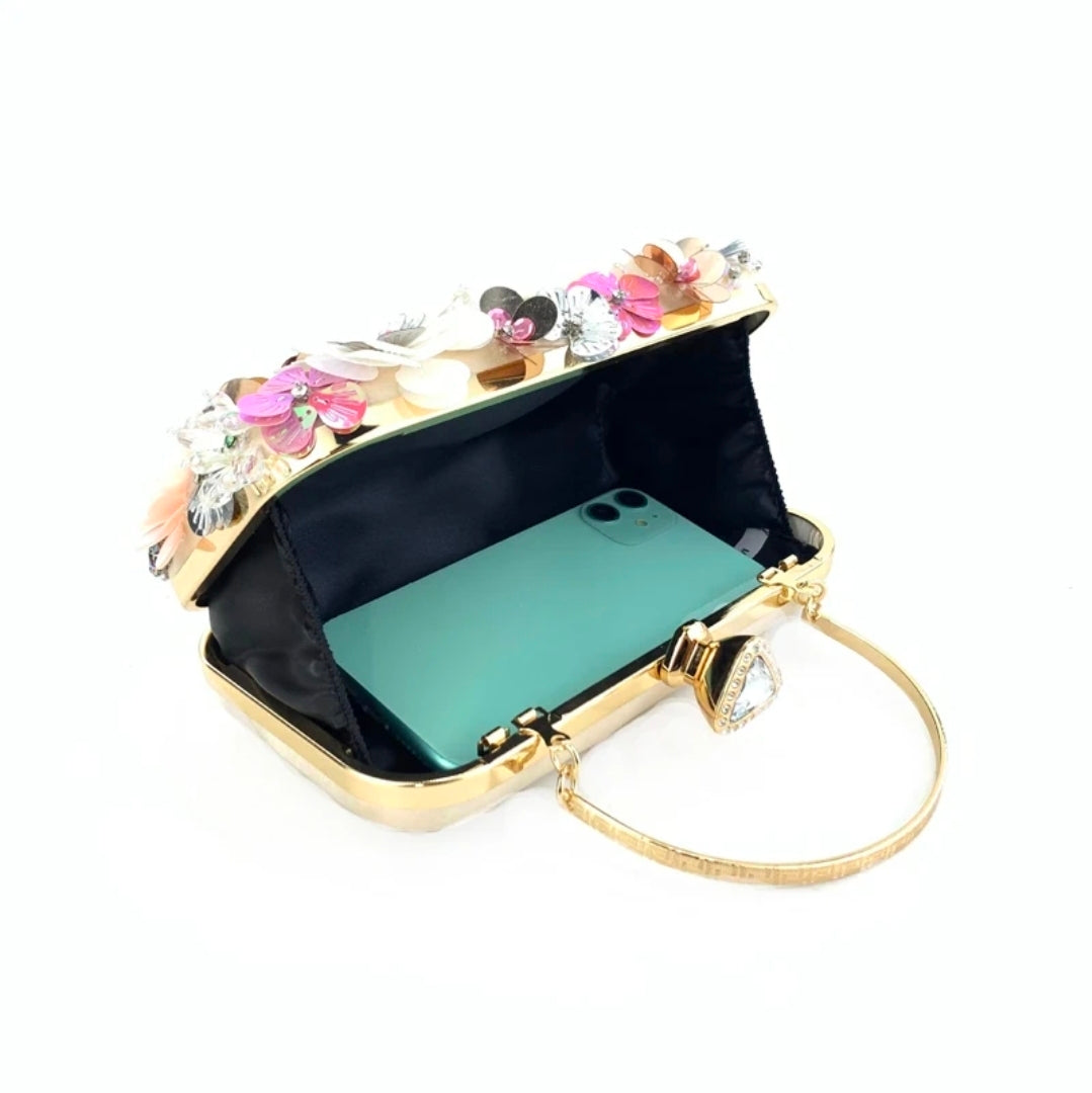 Bolso de mano adornado Bloom Couture