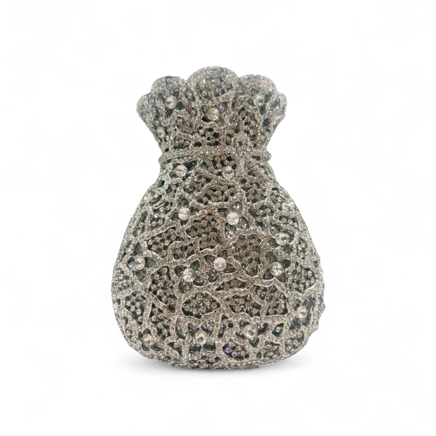 Couture Gown Crystal Clutch – Dress-Shaped Evening Bag