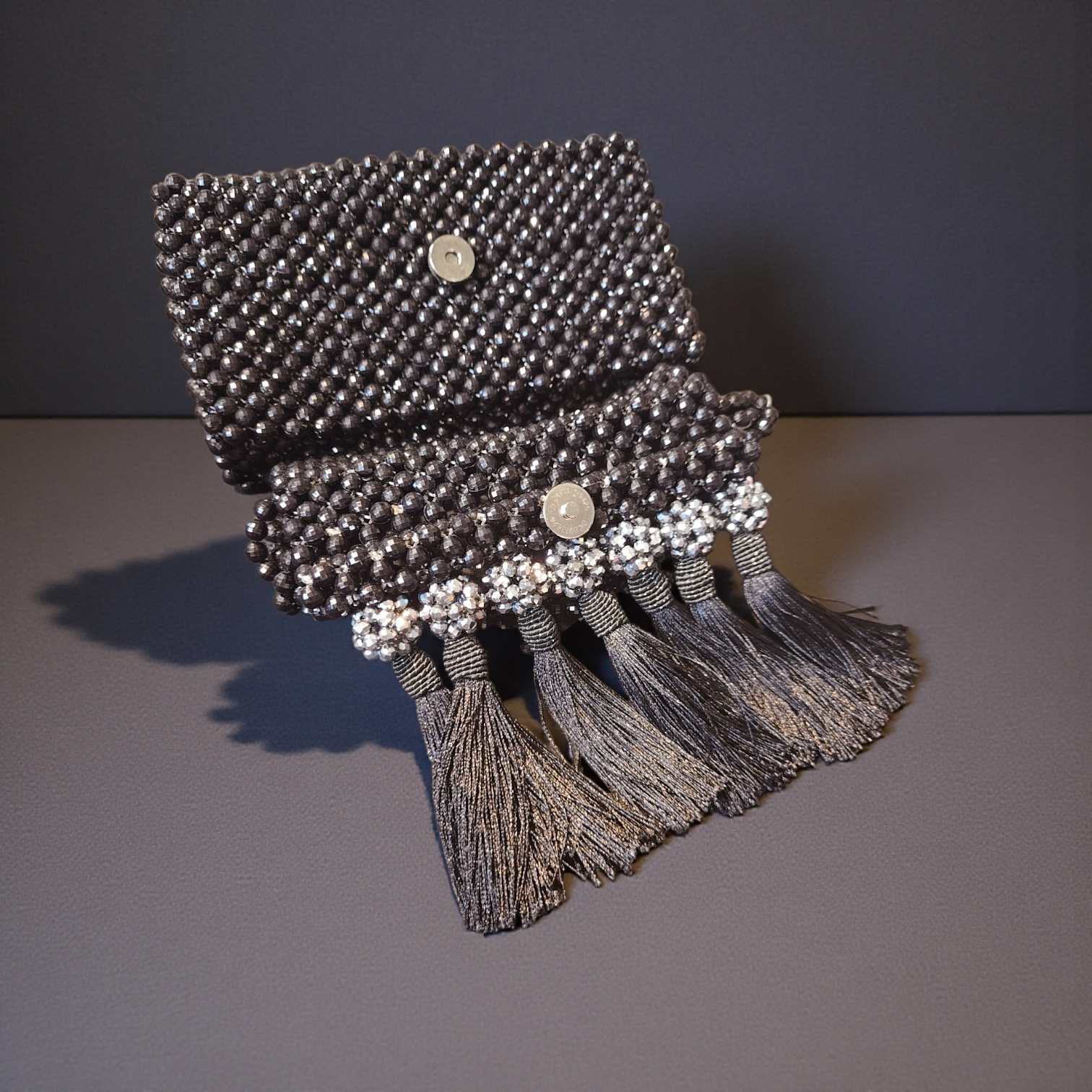 Aurora Tassel Beaded Mini Handbag – Handcrafted Statement Purse