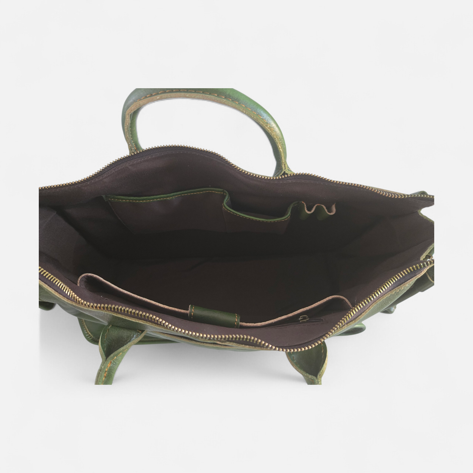 Classic 19" Genuine Leather Travel Bag