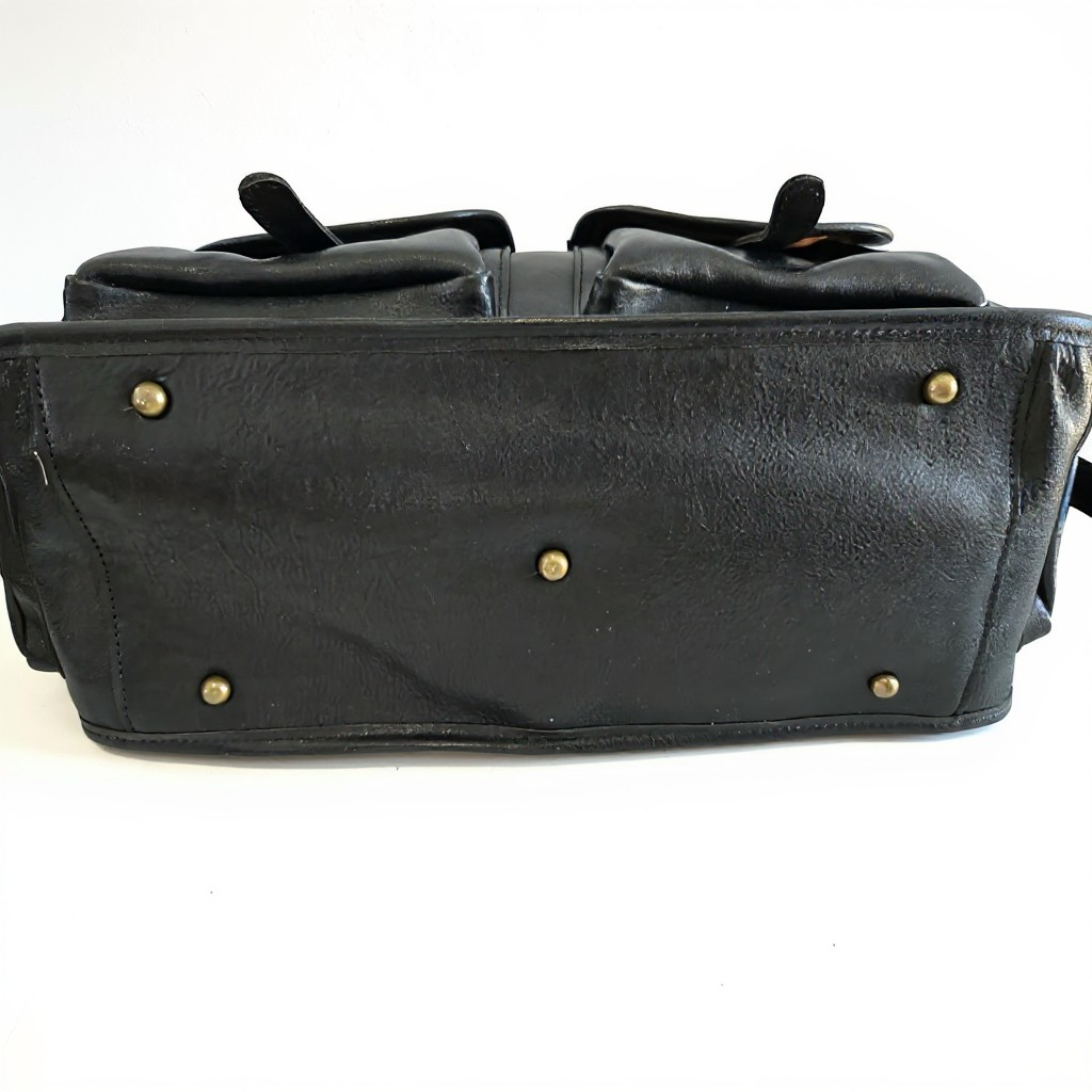 Classic 19" Genuine Leather Travel Bag