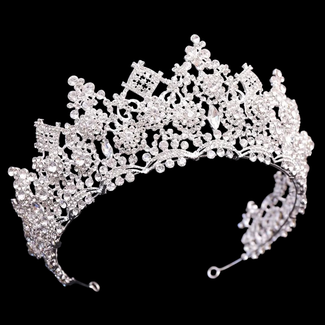 Regal Crystal Bridal Tiara – Luxury Crown for Weddings & Special Occasions