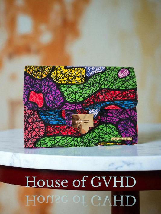 Gidi Vibes Ankara Print Clutch – Colorful African Heritage Bag