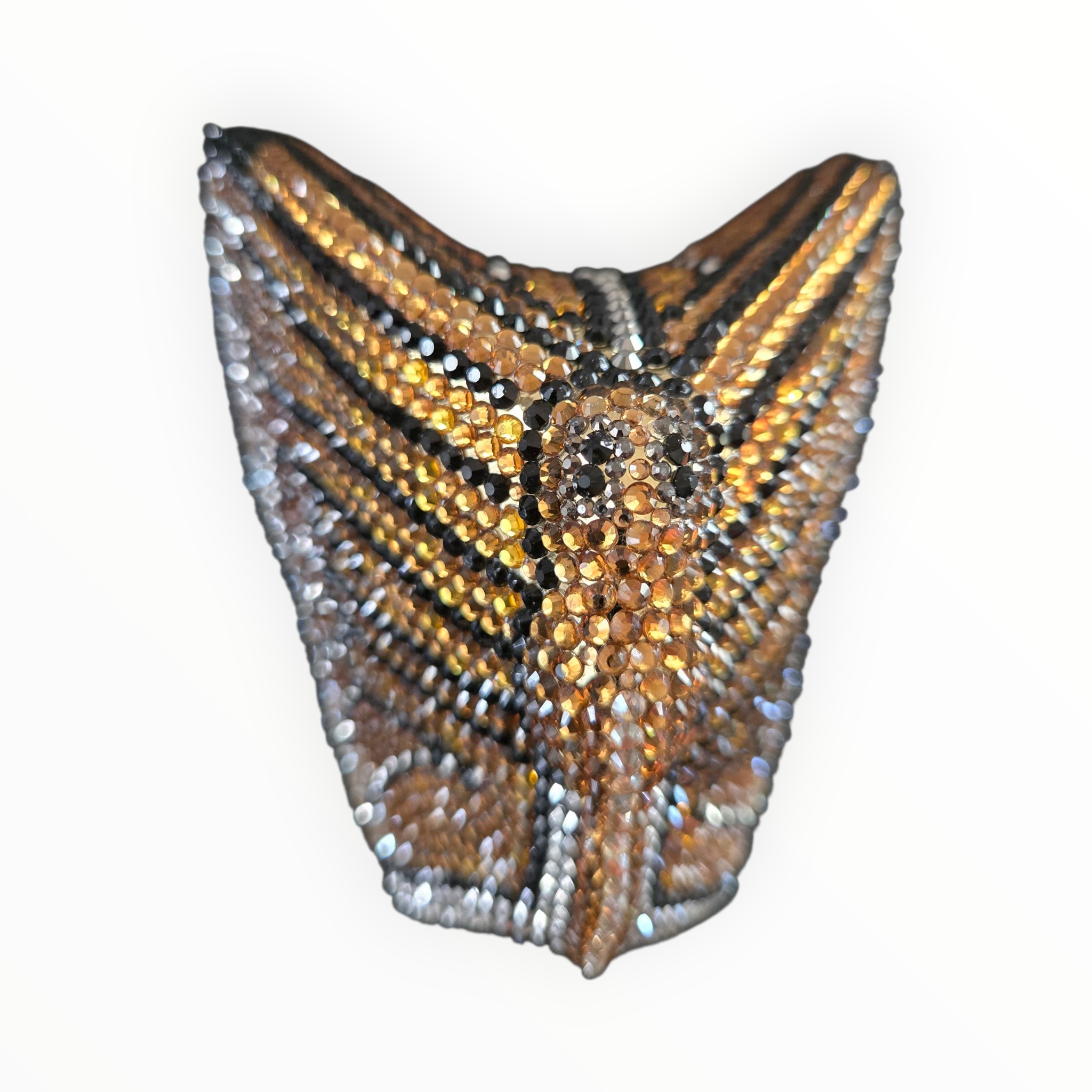 Crystal Butterfly Wing Clutch – Luxury Multicolor Statement Bag