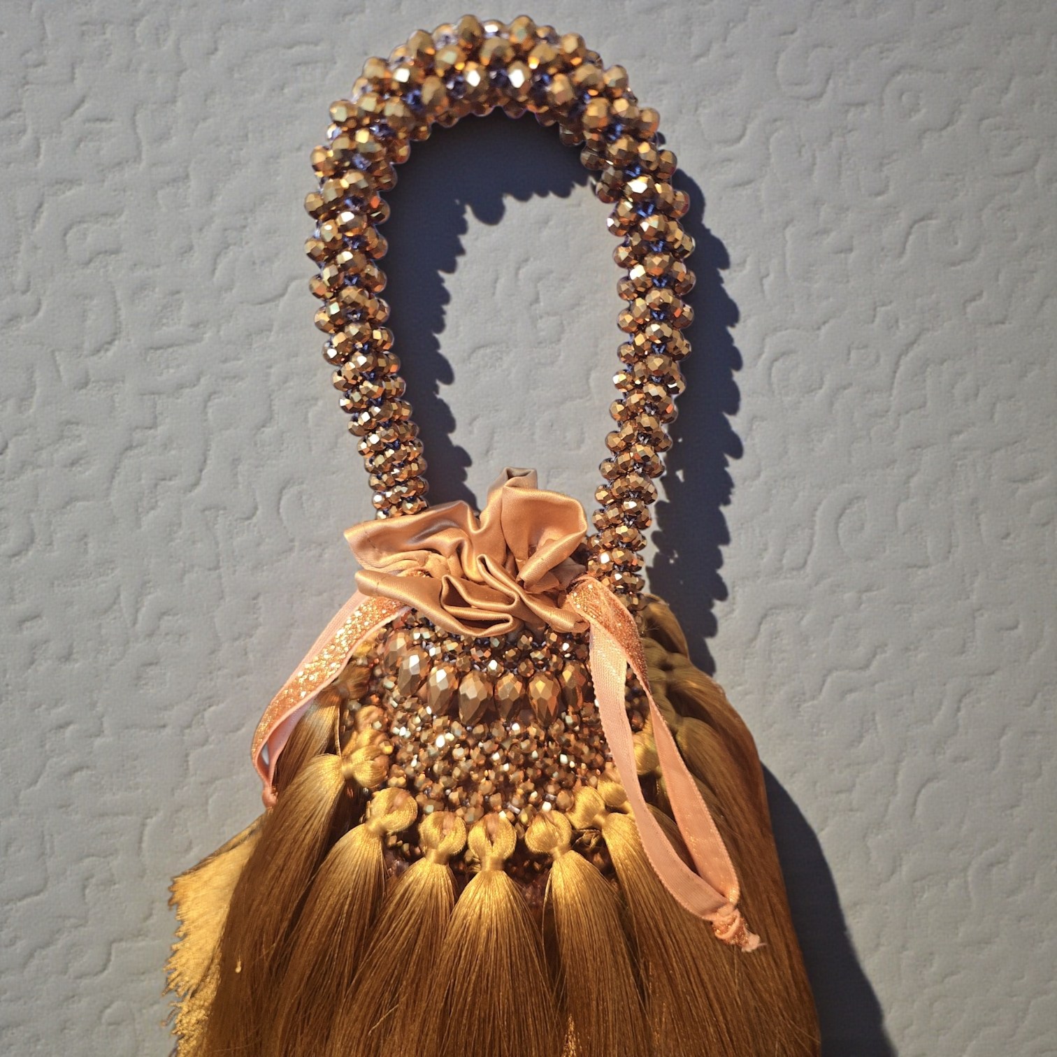 Celeste Tassel Beaded Bucket Bag – Handcrafted Luxury Statement Handbag